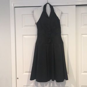 Liz Claiborne black cocktail halter dress